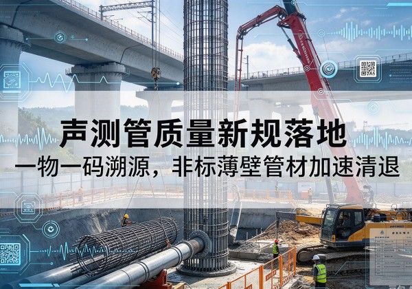 昂仁声测管质量新规落地，一物一码溯源，非标薄壁管材加速清退